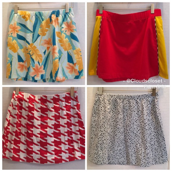 LILLY’S of BEVERLY HILLS Tennis SKIRT BLUES Check - Picture 7 of 7